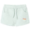 Kindershorts met trekkoord 92 gemengd lichtmintkleurig
