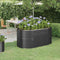Plantenbak 152x80x68 cm gepoedercoat staal antracietkleurig