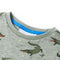 Kindershirt 116 gemleerd lichtkaki