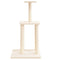 Kattenmeubel met sisal krabpalen 85,5 cm crmekleurig