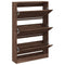 Schoenenkast 80x21x125,5 cm bewerkt hout bruineikenkleurig