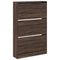 Schoenenkast 80x21x125,5 cm bewerkt hout bruineikenkleurig