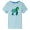 Kindershirt 128 lichtzeeblauw