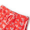 Kindershort met trekkoord 92 rood