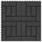 Terrastegels 30x30 cm HKC 1 m zwart 11 st
