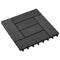 Terrastegels 30x30 cm HKC 1 m zwart 11 st