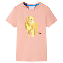 Kindershirt 128 lichtoranje