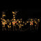 Kerstversiering rendierfamilie 90 LED's rattan warmwit