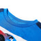 Kindershirt 128 blauw en marineblauw