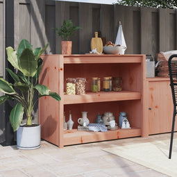 Keukenkast voor buiten 106x55x92 cm massief douglashout