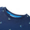 Kindershirt 128 donkerblauw