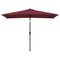 Parasol met metalen paal 300x200 cm bordeauxrood