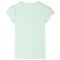 Kindershirt met kapmouwen 128 zachtgroen