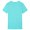Kindershirt met korte mouwen 116 zeeblauw