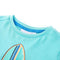 Kindershirt met korte mouwen 116 zeeblauw