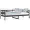 Slaapbank massief grenenhout grijs 80x200 cm
