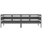 Slaapbank massief grenenhout grijs 80x200 cm