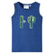 Kindertopje 140 gemleerd donkerblauw