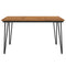 Tuintafel met haarspeldpoten 140x80x75 cm massief acaciahout