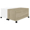 Salontafel 75x75x38 cm spaanplaat wit en sonoma eikenkleurig