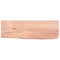 Wandschap 60x20x6 cm behandeld massief eikenhout lichtbruin