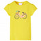 Kindershirt fiets 140 geel