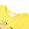 Kindershirt fiets 140 geel