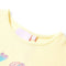 Kindershirt rolschaats 140 zachtgeel
