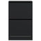 Schoenenkast 60x34x96,5 cm bewerkt hout zwart