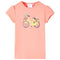 Kindershirt fiets 140 neonkoraalkleurig
