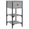 Nachtkastjes 2 st 34x36x70 cm bewerkt hout grijs sonoma eiken