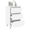 Nachtkastjes 2 st 40x35x69 cm bewerkt hout wit