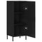 Dressoir 34,5x34x90 cm bewerkt hout zwart