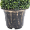 Kunstplant met pot buxus spiraal 100 cm groen
