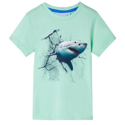 Kindershirt 128 lichtgroen