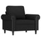 Fauteuil 60 cm fluweel zwart