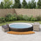 Spa-ombouw poly rattan en massief acaciahout grijs