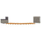 Spa-ombouw poly rattan en massief acaciahout grijs