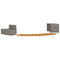 Spa-ombouw poly rattan en massief acaciahout grijs