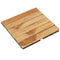 Terrastegels 10 st 30x30 cm massief teakhout verticaal patroon