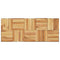 Terrastegels 10 st 30x30 cm massief teakhout verticaal patroon