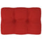Bankkussen pallet 60x40x10 cm rood