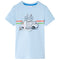 Kindershirt busjesprint 104 lichtblauw