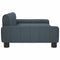 Kinderbank 90x53x30 cm stof donkergrijs