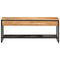 Schoenenbankje 110x35x45 cm massief acaciahout en ijzer