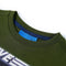 Kindershirt met lange mouwen helmprint 140 donkerkakikleurig