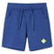 Kindershorts met trekkoord 92 gemleerd blauw