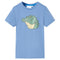 Kindershirt 140 middenblauw