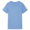 Kindershirt 140 middenblauw