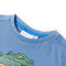 Kindershirt 140 middenblauw